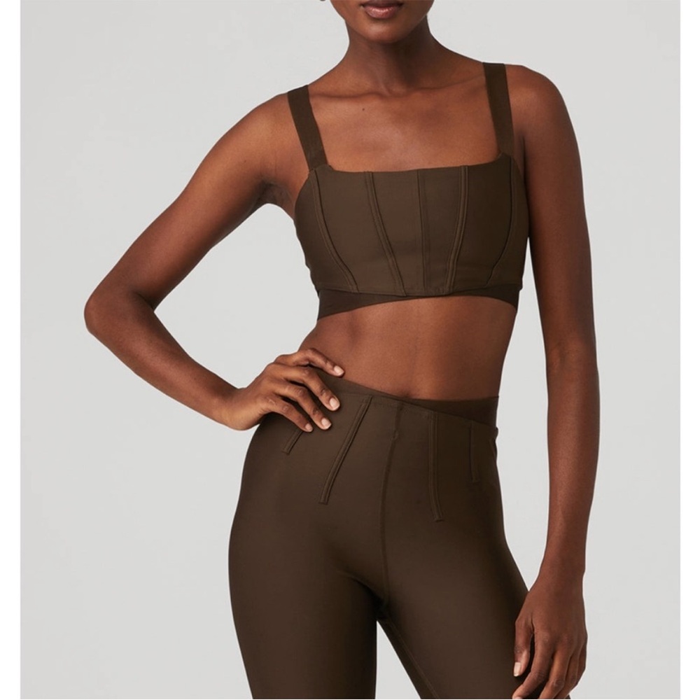 Alo Yoga Airlift Corset set - Espresso (limited edition color)